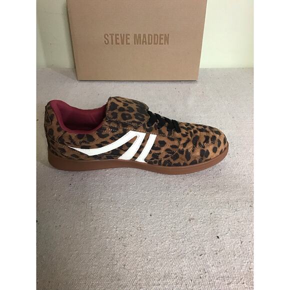 Steve Madden Women leopard print Retro  Low top Sneakers Sz. 10 NIB - Picture 5 of 9
